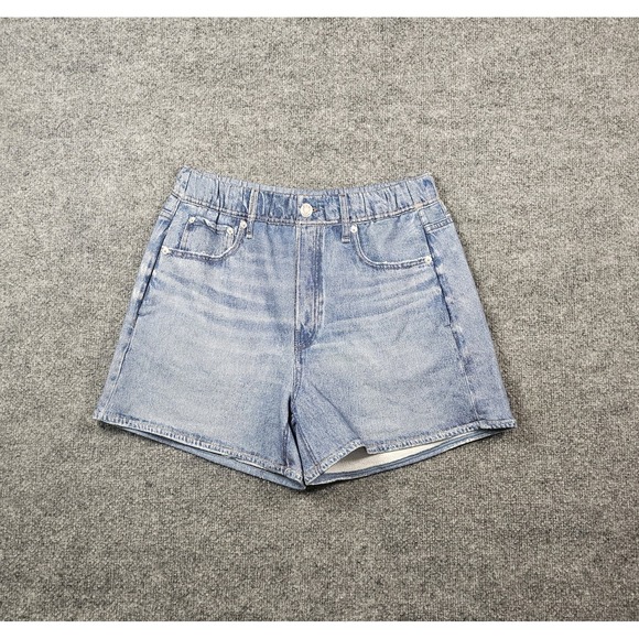 rag & bone Pants - Rag & Bone Miramar Denim Print Walking Shorts Blue Women's Size Medium NWT